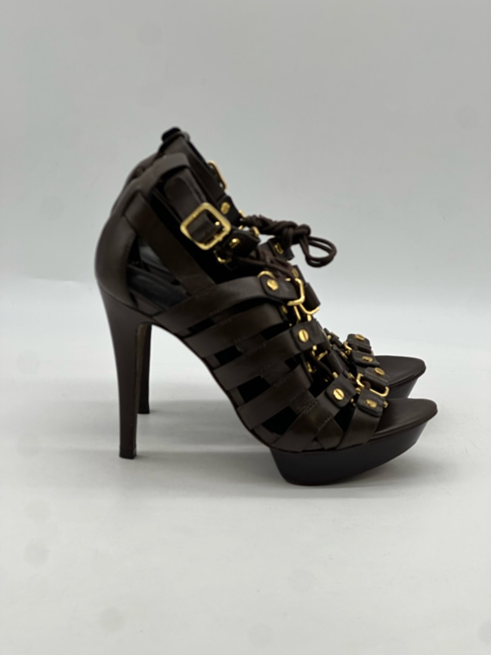Tory Burch Gladiator Lace-Up Heels. Size 6